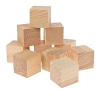 houten blokjes klein - 50st/pak 18 x 18 x 18mm | fullscreen