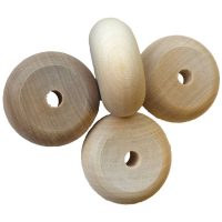 houten wiel met zijprofiel - 10 st./pak, 40 mm | fullscreen