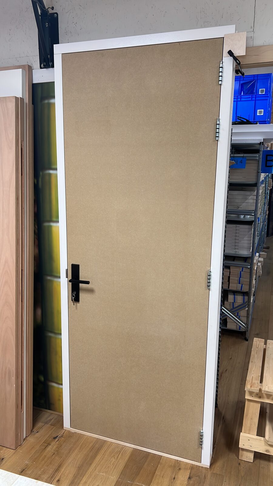 Binnendeur kozijn hardhout met kaderprofiel wit gegrond Greenbasic