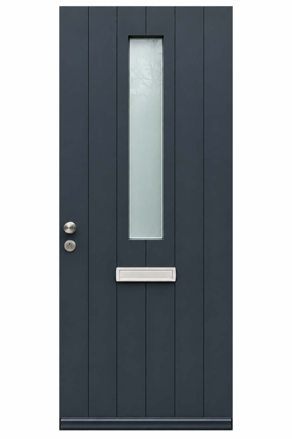Geïsoleerde houten voordeur inclusief glas