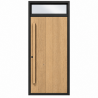 Eiken houten voordeur met bovenlicht